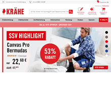 Tablet Screenshot of kraehe.de